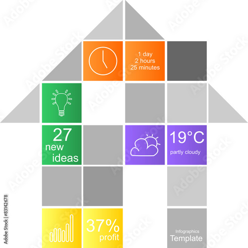 info graphics house