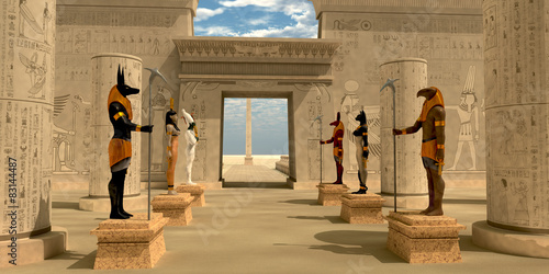 Statues in Pharaoh's Temple photo