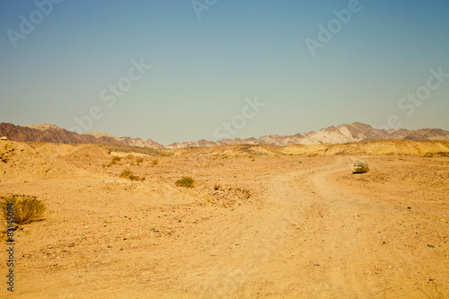 View of the nature reserve Ras Mohammed in Egypt. Selective focu