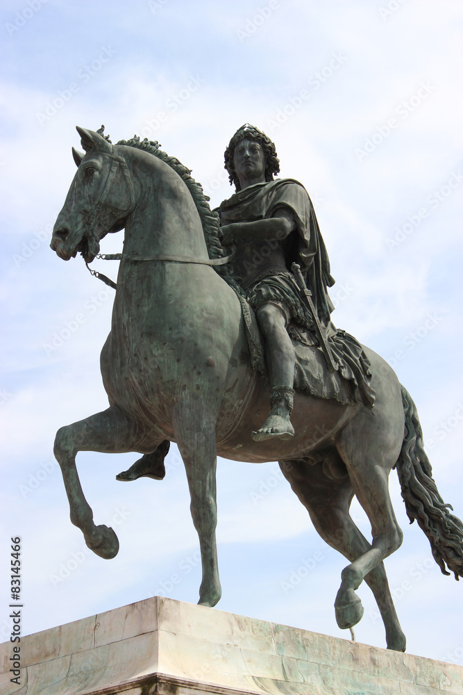 Bronze statue of Louis XIV