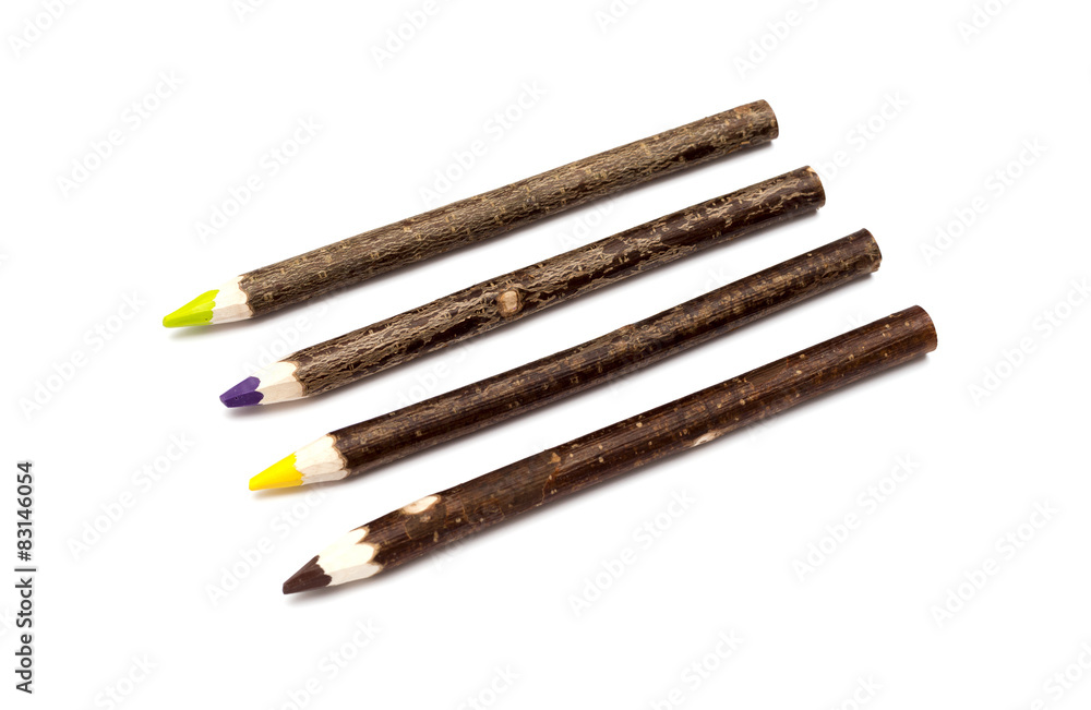 Wooden design of multiple colour pencils Wooden design of multiple colour pencils