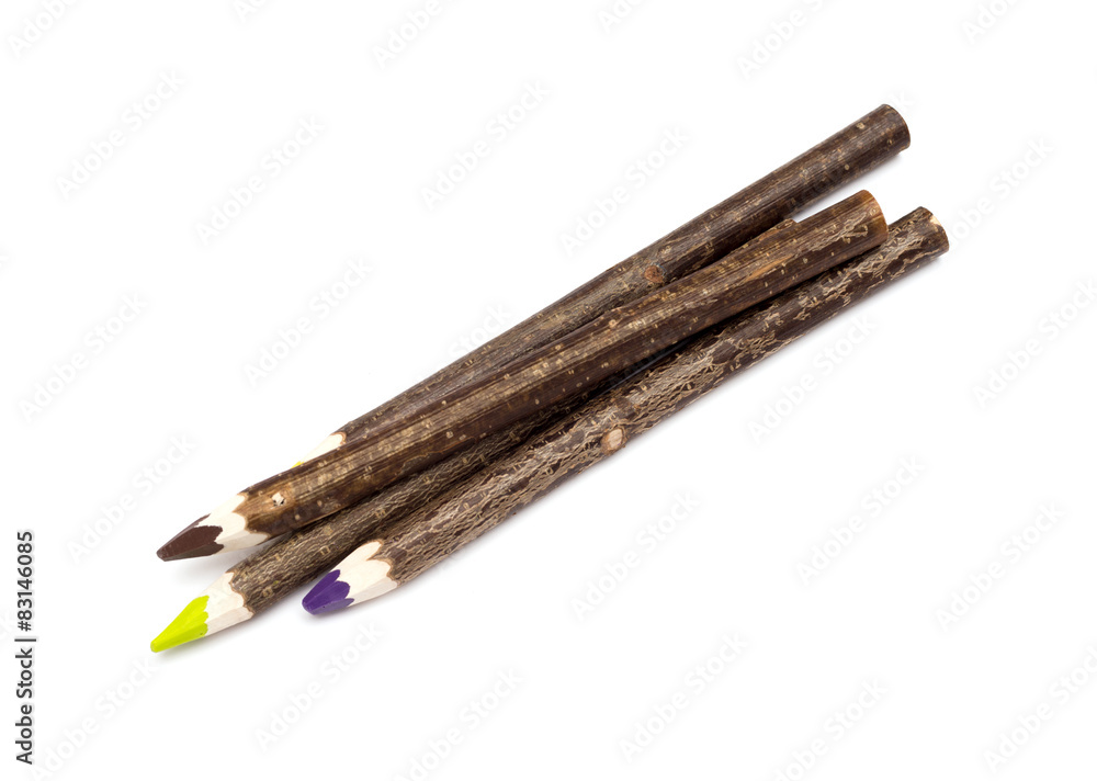 Wooden design of multiple colour pencils Wooden design of multiple colour pencils