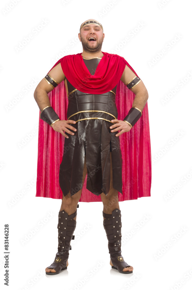 Gladiator isolated on white Gladiator isolated on white