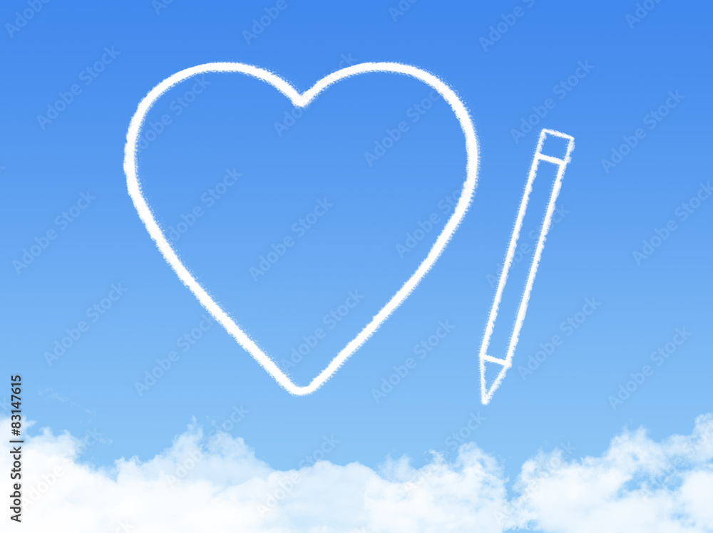 heart cloud shape