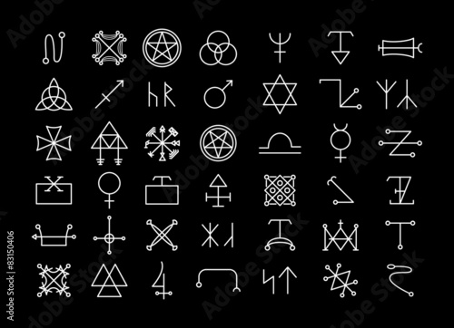 Religion and philosophy, spirituality or occultism icons