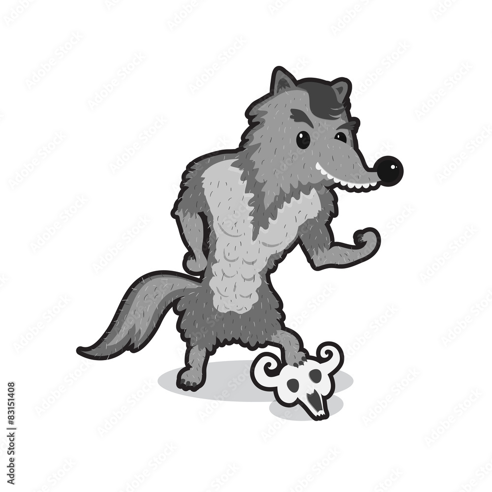 Obraz premium vector wolf