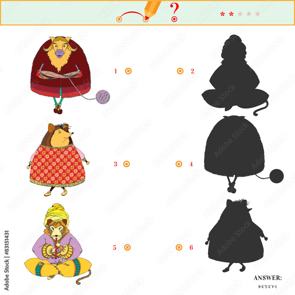 Fototapeta premium Puzzle or picture riddle