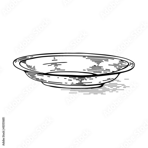 Hand drawn plate