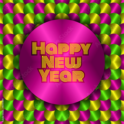 Happy New Year background.
Editable vector.
Eps 10