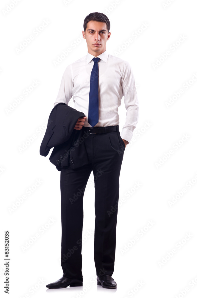 Businessman in formal attire isolated on white Businessman in formal attire isolated on white