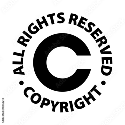 Copyright All rights reserved Stock Vector | Adobe Stock