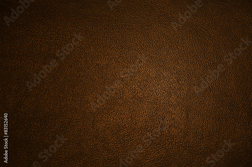 Leather texture dark brown closeup photo