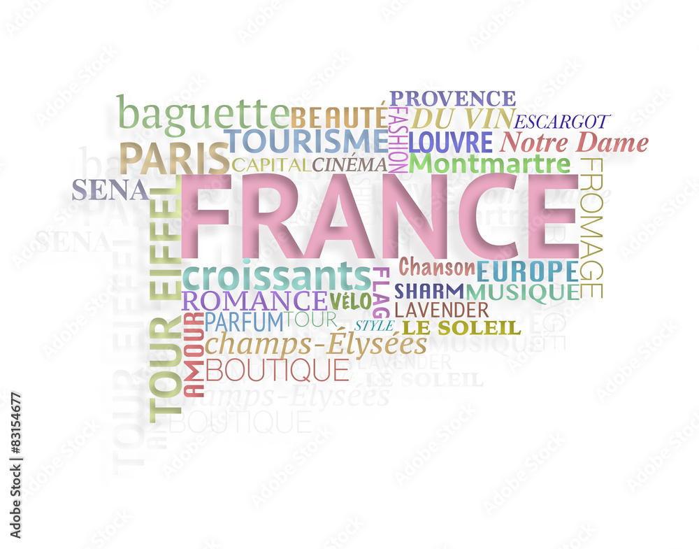 Obraz premium FRANCE. CONCEPT..