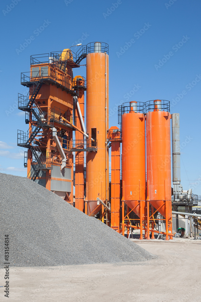 Obraz premium Asphalt plant
