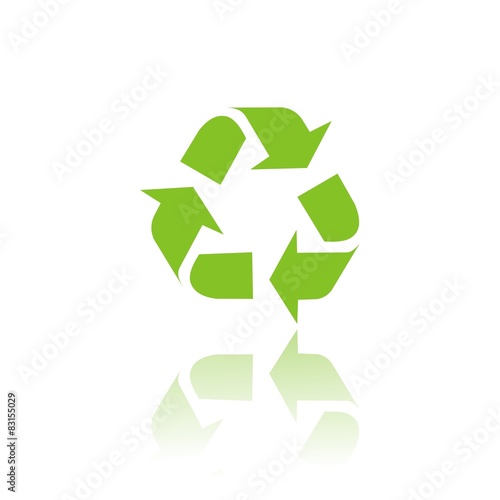 Icono reciclaje color FB reflejo