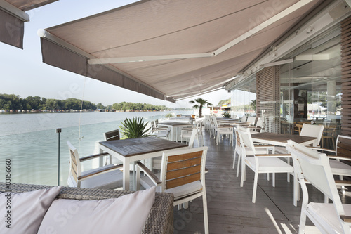 Riverside terrace cafe photo