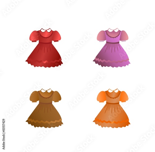 Set of children dresses