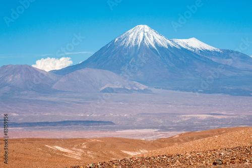 Volcanoes Licancabur and Juriques, Atacama, Chile