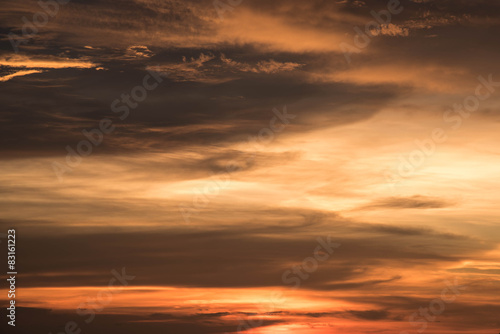 Fiery orange sunset sky © tuanjai62