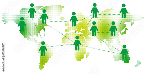 World map Social networking service Vector