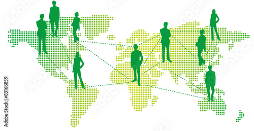 World map Social networking service Vector