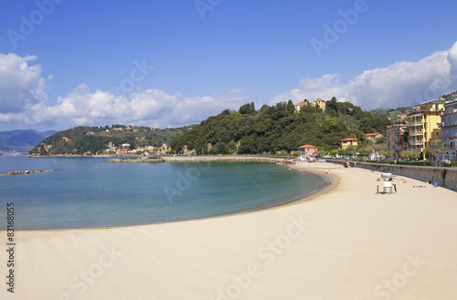 Beach in the Lerici.