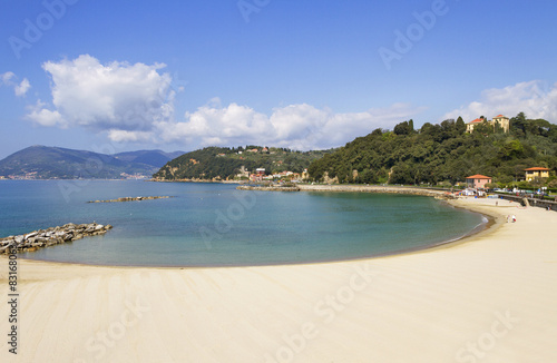 Beach in the Lerici.