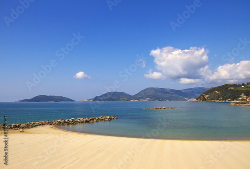 Beach in the Lerici.