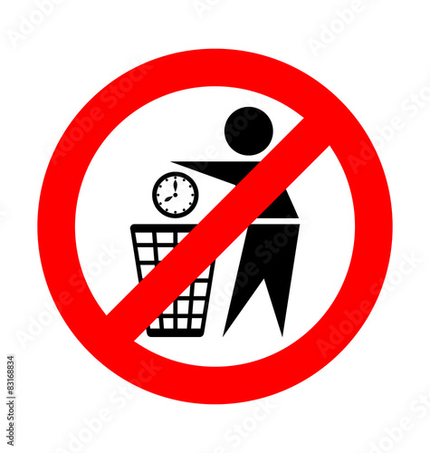 Do not waste time icon