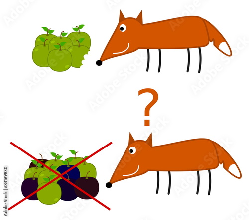 fox will eat rotten apple
