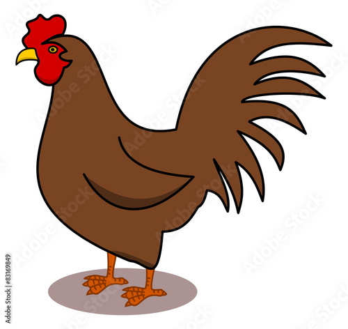 a brown hen profile