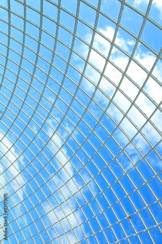 Architectural detail of modern roof structure
