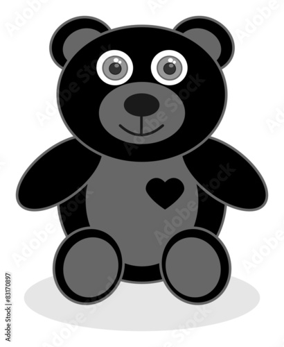 Fototapeta Naklejka Na Ścianę i Meble -  a smiling black bear cub