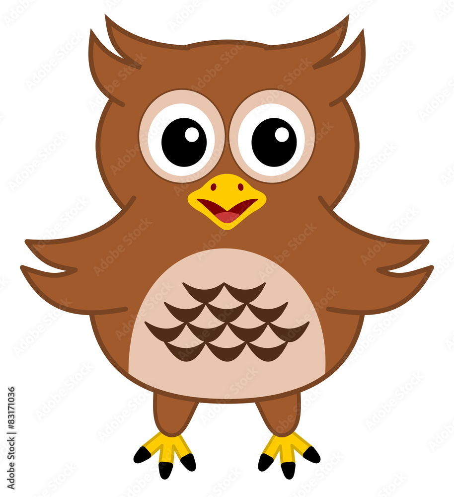 a happy brown owl a happy brown owl