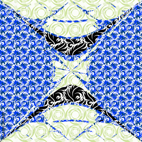 Patterned texture of the curls