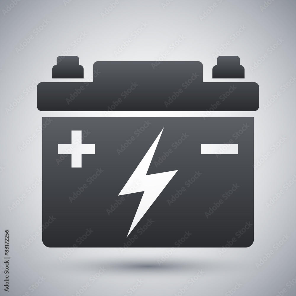Car battery vector icon Car battery vector icon