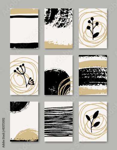 Hand Drawn Greeting Cards Collection