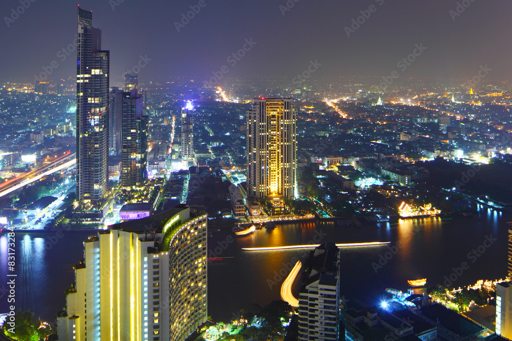 Fototapeta premium Bangkok city at night