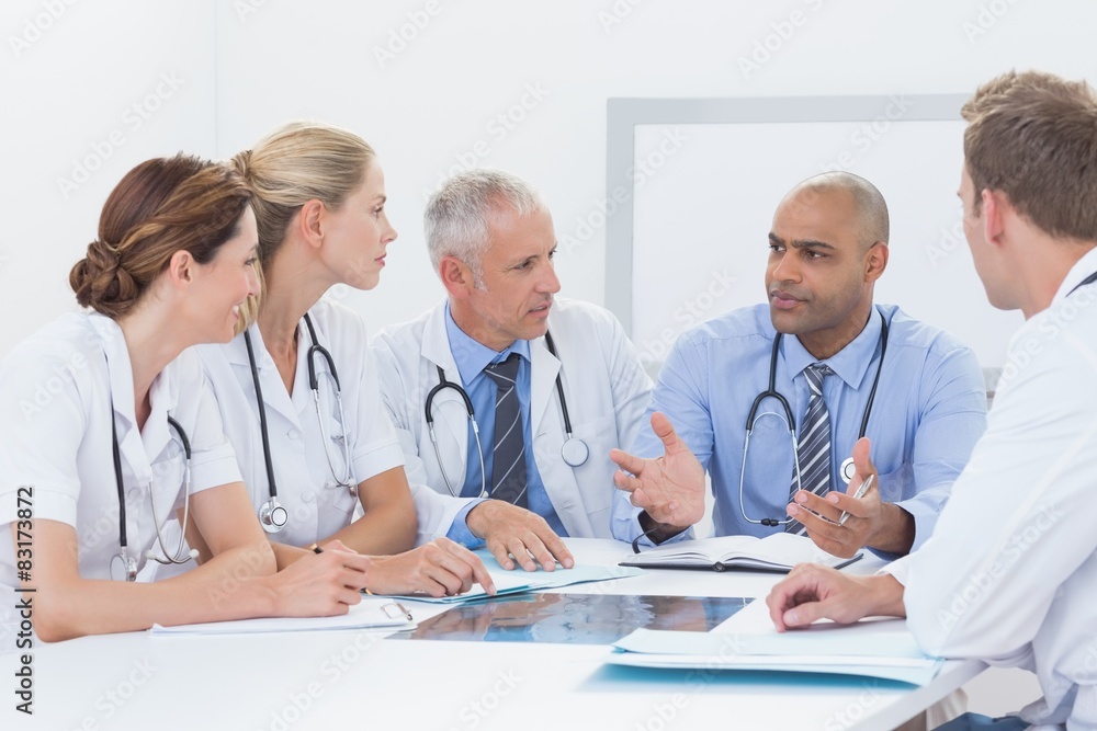 Team of doctors having a meeting Team of doctors having a meeting