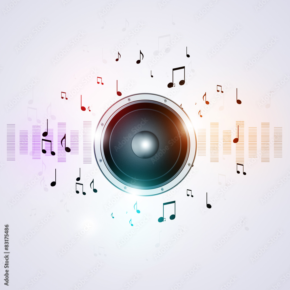Fototapeta premium Sound Speaker Music Background