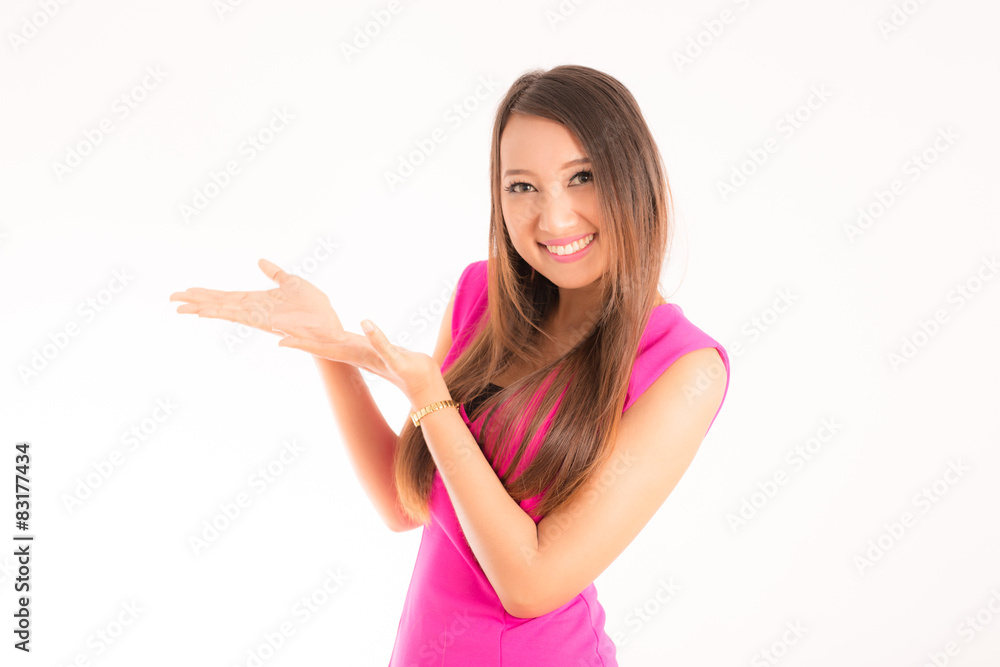 Asian woman isolated on white background. Asian woman isolated on white background.
