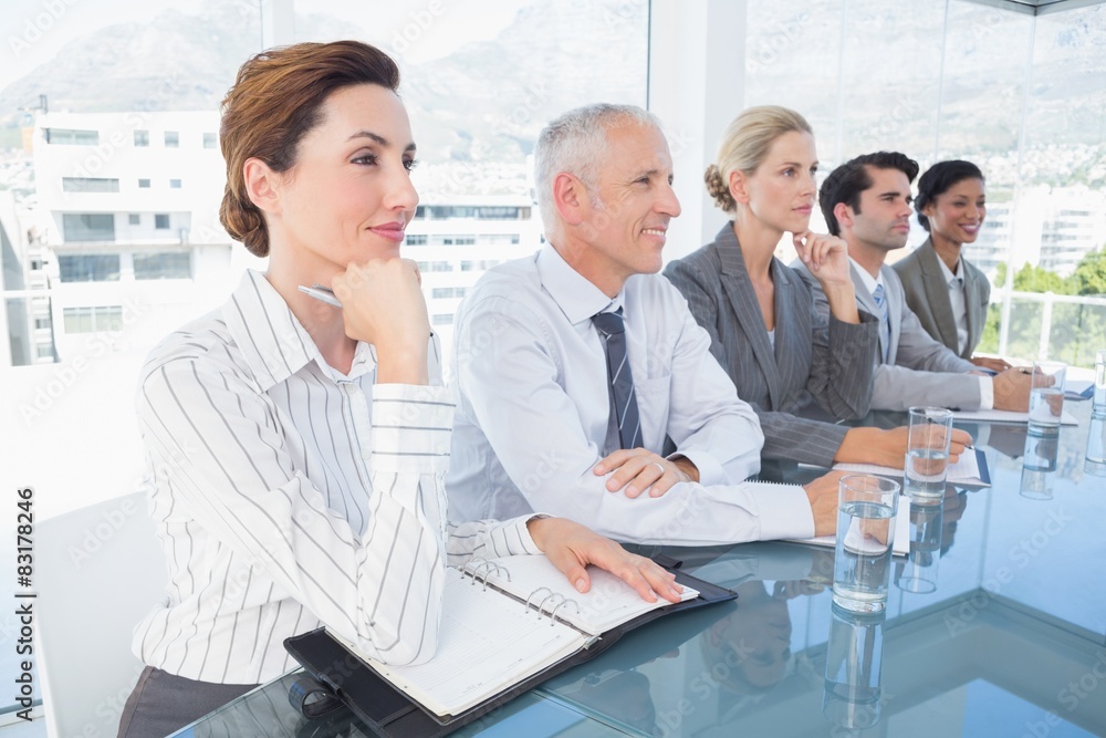 Fototapeta premium Business team listening conference