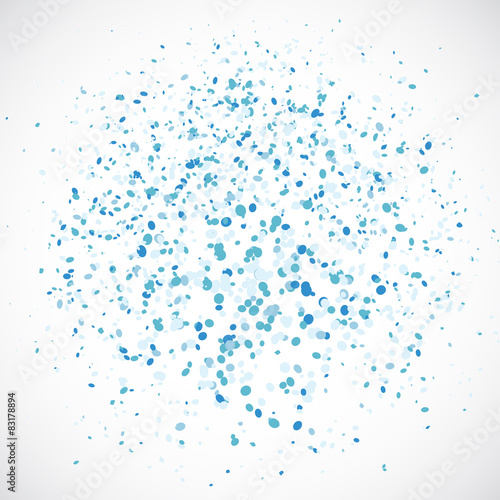 Scattered Blue Circles