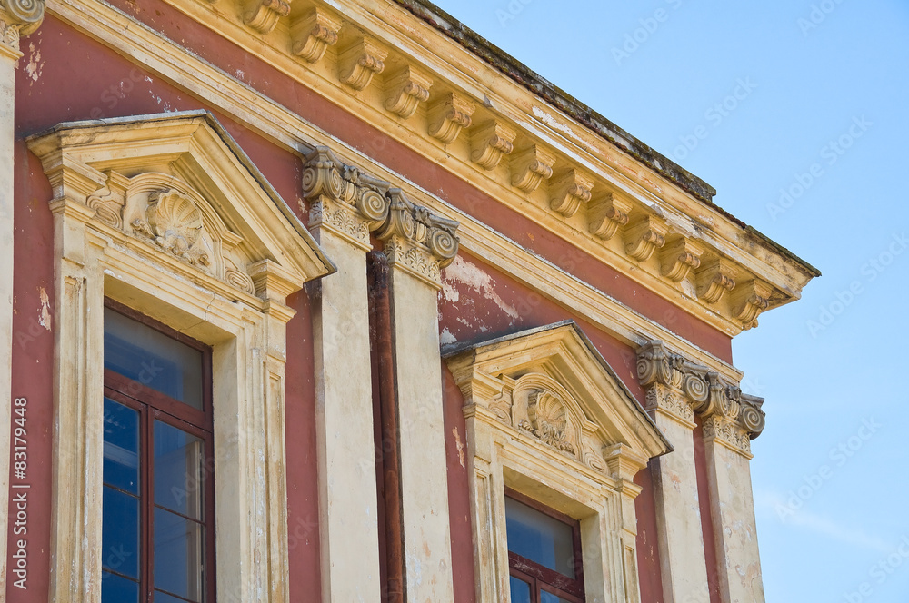 Historical palace. Bari. puglia. italy. 