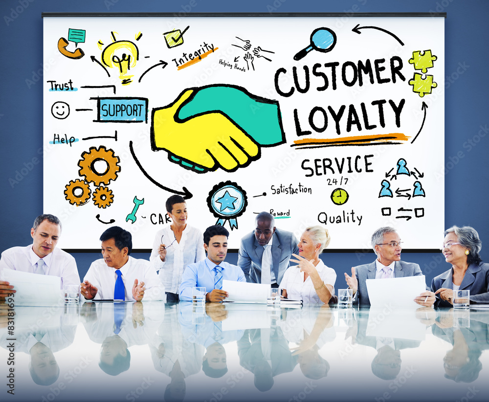 Customer Loyalty Satisfaction Support Strategy Service Concept Customer Loyalty Satisfaction Support Strategy Service Concept