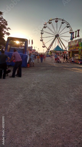 Sunset at the fair