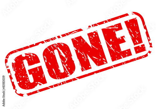 Gone red stamp text