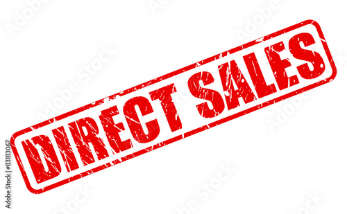 Direct sales red stamp text