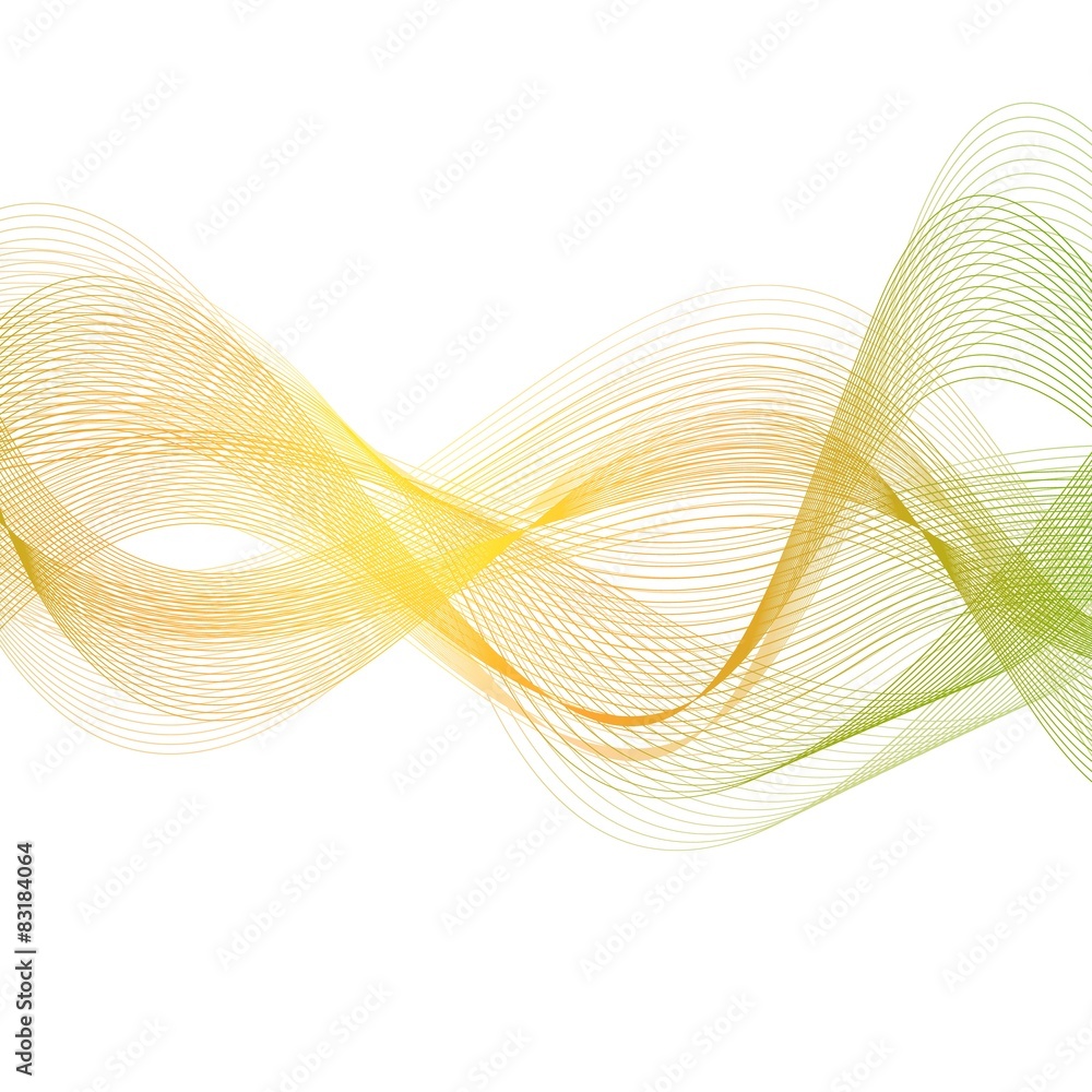 Orange green smooth lines. Wavy background Orange green smooth lines. Wavy background