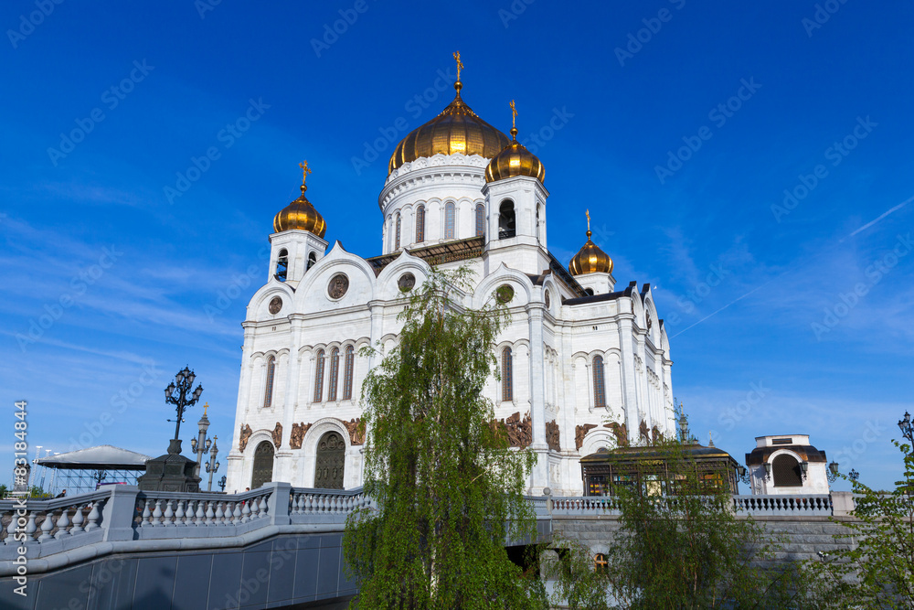 Cathedral of Christ The Savior, Moscow, Russia.
